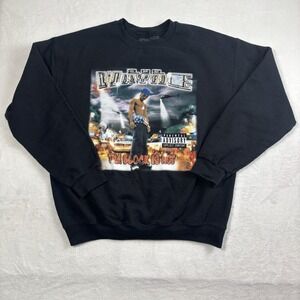 Bravado Lil Wayne Tha Block Is Hot Black LS Fleece Sweatshirt‎ Men's Large